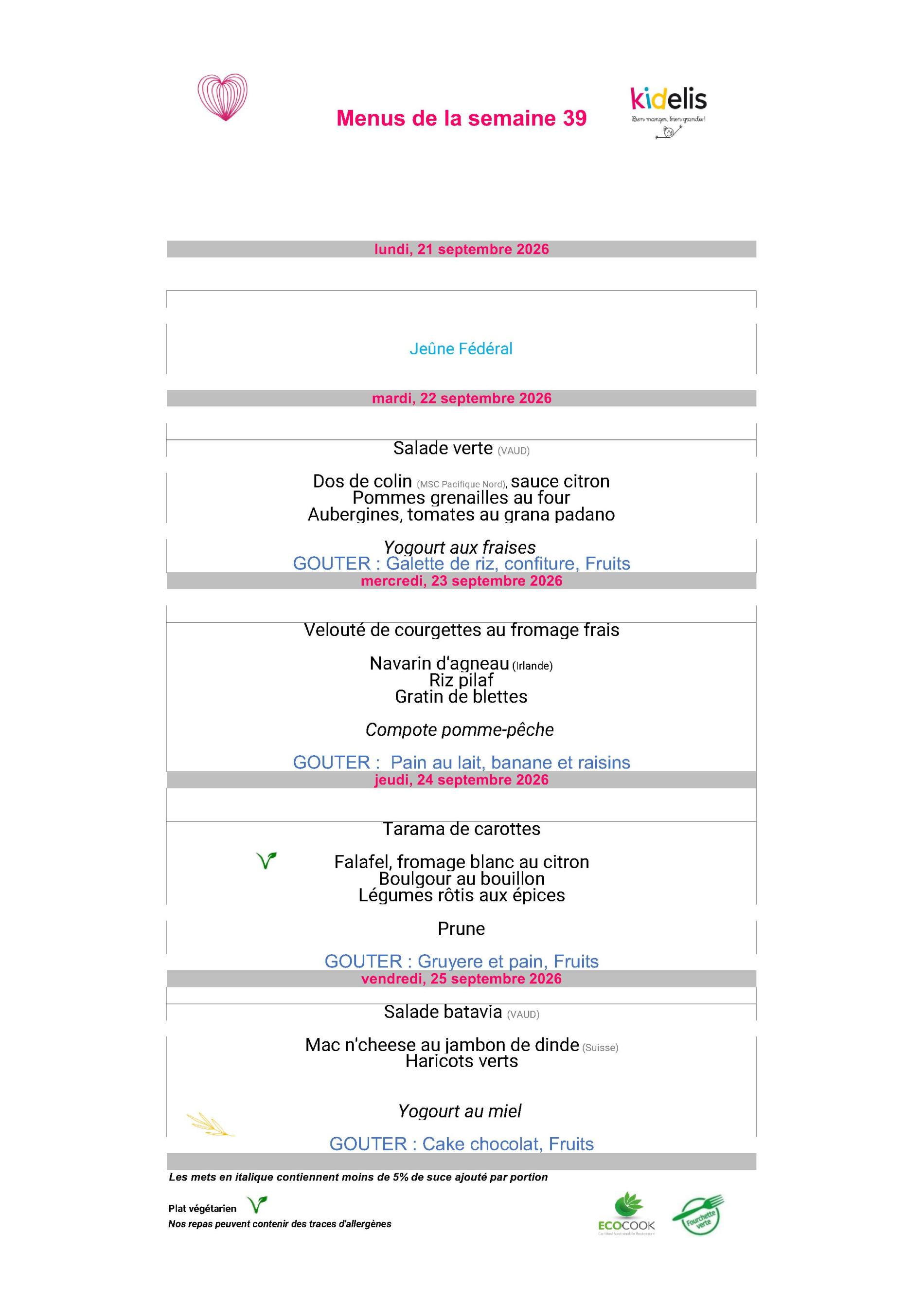 menu s39